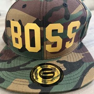 Groove Camouflage Cap with Yellow Lettering